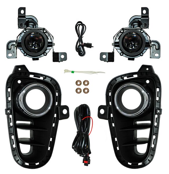 FARO DE NIEBLA KIA RIO 2018-2020 C / PARRILLA FILO CROM JGO 352 TYG