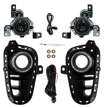 FARO DE NIEBLA KIA RIO 2018-2020 C / PARRILLA FILO CROM JGO 352 TYG