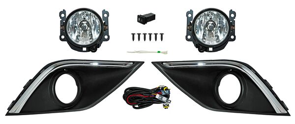 FARO DE NIEBLA MITSUBISHI OUTLANDER 2016-2019 C / PARRILLA FILO CROM JGO 352 TYG