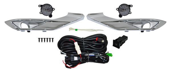 FARO DE NIEBLA MITSUBISHI OUTLANDER 2023-2024 CON MOLDURA CROM JGO 352 TYG