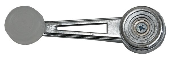 MANIJA ELEVADOR DE CRISTAL CROMADA METAL FORD PICKUP 1973-1986 / BLANCA TYG