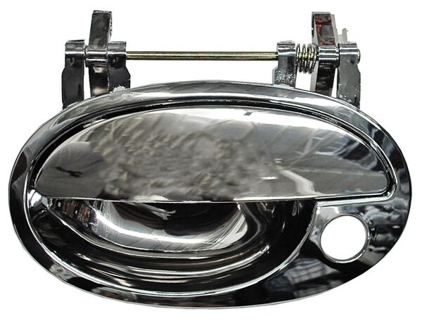 MANIJA EXTERIOR DELANTERA DERECHA CON HOYO CROMADA PLÁSTICO CHEVROLET CORSA 2000-2008 / TORNADO 2004-2011 / MERIVA 2004-2008 P / LLAVE TYG