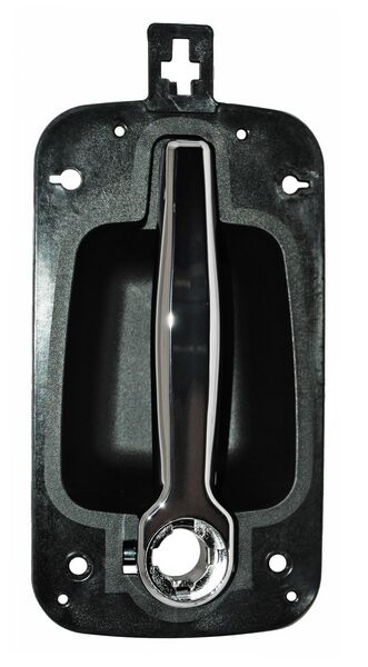 MANIJA EXTERIOR DELANTERA IZQUIERDA CON HOYO CROMADA PLÁSTICO INTERNATIONAL DURASTAR 4300 2008-2013 P / LLAVE 2264 CORRUGADA TYG