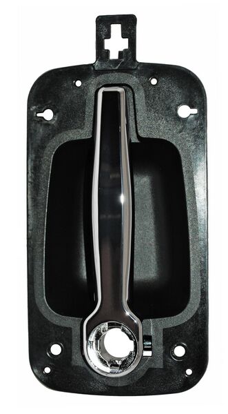 MANIJA EXTERIOR DELANTERA DERECHA CON HOYO CROMADA PLÁSTICO INTERNATIONAL DURASTAR 4300 2008-2013 P / LLAVE 2264 CORRUGADA TYG