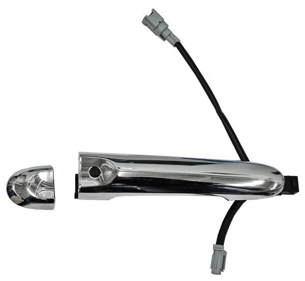 MANIJA EXTERIOR DELANTERA DERECHA SIN HOYO CROMADA PLÁSTICO NISSAN VERSA 2012-2019 / V-DRIVE 2020-2025 / MARCH 2012-2025 P / SENS P / LLAVE TYG