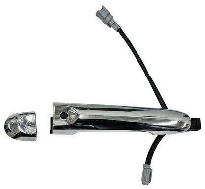 MANIJA EXTERIOR DELANTERA DERECHA SIN HOYO CROMADA PLÁSTICO NISSAN VERSA 2012-2019 / V-DRIVE 2020-2025 / MARCH 2012-2025 P / SENS P / LLAVE TYG