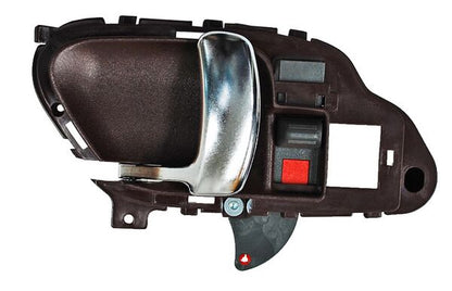 MANIJA INTERIOR IZQUIERDA CROMADA PLÁSTICO CHEVROLET PICKUP / SUB / BLAZER / YUKON / TAHOE / ESCALADE 1995-1998 ROJA TYG