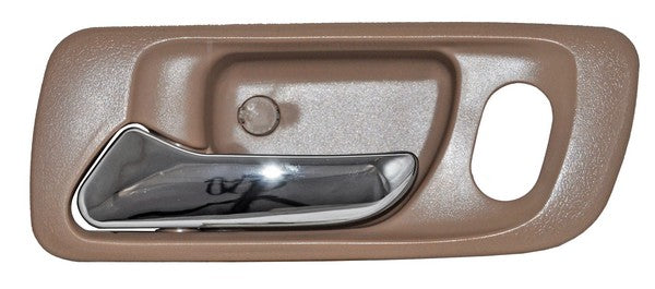 MANIJA INTERIOR DELANTERA IZQUIERDA CON HOYO CROMADA BEIGE PLÁSTICO HONDA ACCORD 1998-2002 / ODYSSEY 1999-2004 TYG