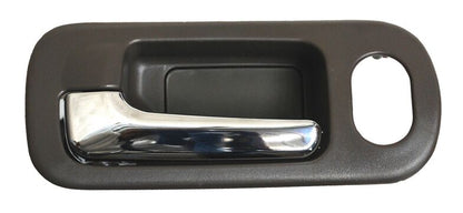 MANIJA INTERIOR DELANTERA IZQUIERDA CON HOYO CROMADA PLÁSTICO HONDA CIVIC 2001-2005 CAFE / P / SEGURO TYG