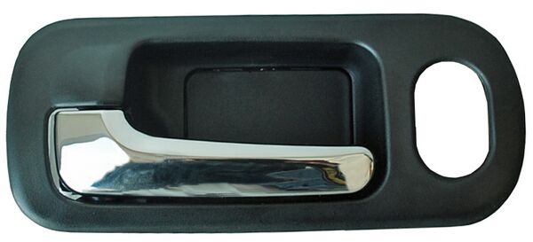 MANIJA INTERIOR DELANTERA IZQUIERDA CON HOYO NEGRA CROMADA PLÁSTICO HONDA CIVIC 2001-2005 / P / SEGURO TYG