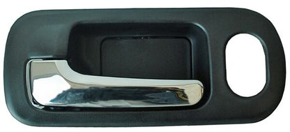 MANIJA INTERIOR DELANTERA IZQUIERDA CON HOYO NEGRA CROMADA PLÁSTICO HONDA CIVIC 2001-2005 / P / SEGURO TYG