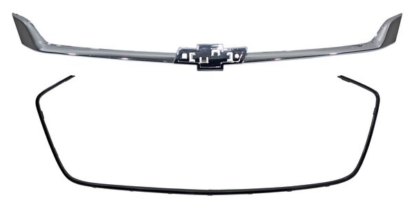 MOLDURA CHEVROLET PARRILLA ONIX 2020-2025 NEGRA INFERIOR / CROM SUPERIOR JGO 2 PZS 5662 260703 TYG
