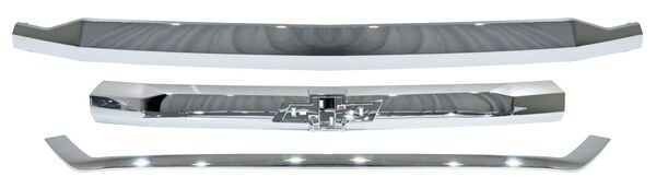 MOLDURA PARRILLA CHEVROLET PICKUP 2016-2018 4X2 / 4X4 / LS CROM 3 PIZAS TYG