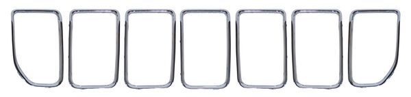 MOLDURA JEEP PARRILLA GRAND CHEROKEE 2022-2024 CROM 7 PZAS TYG