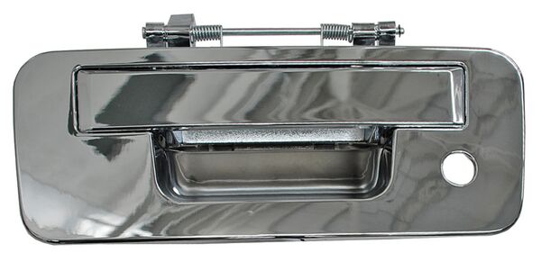 MANIJA CON HOYO PARA CÁMARA CROMADA PLÁSTICO NISSAN TAPA CAJA TITAN 2013-2015 COMPLETA TYG
