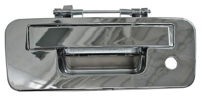 MANIJA CON HOYO PARA CÁMARA CROMADA PLÁSTICO NISSAN TAPA CAJA TITAN 2013-2015 COMPLETA TYG