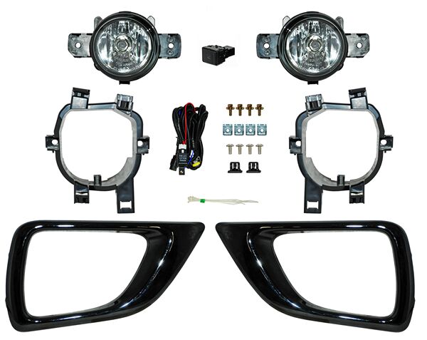 FARO DE NIEBLA NISSAN PICKUP NP-300 / FRONTIER 2016-2020 C / BISEL NEGRO JGO 352 TYG