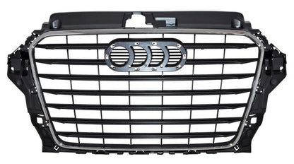 PARRILLA CON MOLDURA CROMADA GRIS AUDI A3 2013-2019 TYG