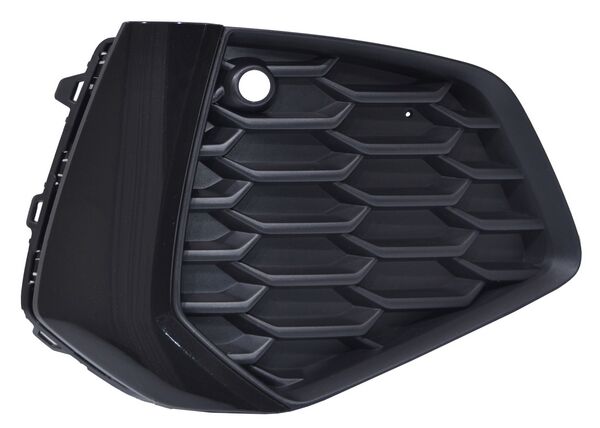 REJILLA DERECHO CON HOYO PARA SENSOR SIN FARO DE NIEBLA FILO NEGRO S-LINE AUDI A3 2022-2025 TYG