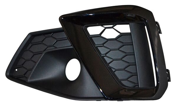 REJILLA IZQUIERDO PARA FARO DE NIEBLA NEGRA AUDI A4 S LINE 2020-2021 TYG