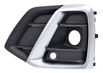 REJILLA IZQUIERDO CON HOYO PARA SENSOR PARA FARO DE NIEBLA NEGRA AUDI Q5 2021-2024 C / MOLD SATIN TYG