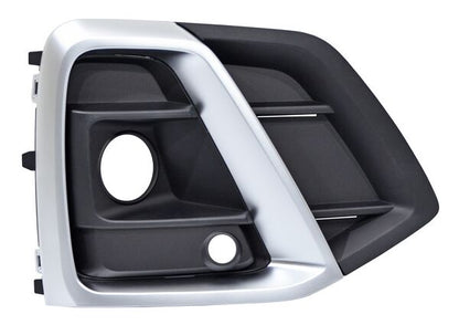 REJILLA DERECHO CON HOYO PARA SENSOR PARA FARO DE NIEBLA NEGRA AUDI Q5 2021-2024 C / MOLD SATIN TYG