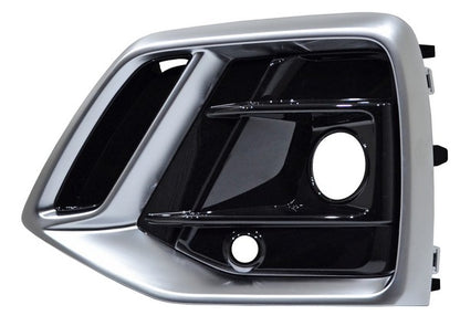 REJILLA IZQUIERDO CON HOYO PARA SENSOR PARA FARO DE NIEBLA AUDI Q5 2021-2024 C / MOLD SATIN LISA TYG