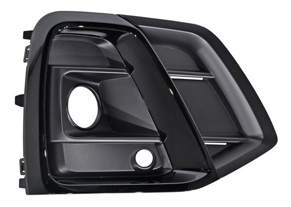 REJILLA DERECHO CON HOYO PARA SENSOR PARA FARO DE NIEBLA NEGRA AUDI Q5 2021-2024 TYG