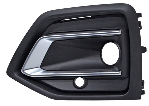 REJILLA IZQUIERDO CON HOYO PARA SENSOR PARA FARO DE NIEBLA NEGRA AUDI Q5 2021-2024 C / MOLD CENT SATIN TYG