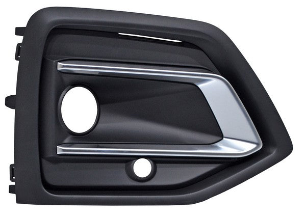 REJILLA DERECHO CON HOYO PARA SENSOR PARA FARO DE NIEBLA NEGRA AUDI Q5 2021-2024 C / MOLD CENT SATIN TYG