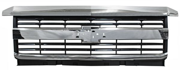 PARRILLA CROMADA NEGRA CHEVROLET CHEV PU 2016-2018 2500 / 3500 LINEAS S Q10 TYG