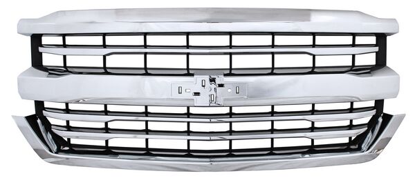 PARRILLA CROMADA CHEVROLET CHEV PU 2016-2018 SILVERADO LINEAS TYG