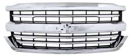 PARRILLA CROMADA CHEVROLET CHEV PU 2016-2018 SILVERADO LINEAS TYG