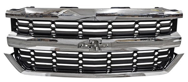 PARRILLA CROMADA CHEVROLET CHEV PU 2016-2018 SILVERADO ROMBOS ALD253 TYG