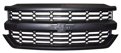 PARRILLA NEGRA CHEVROLET CHEV PU 2016-2018 SILVERADO ROMBOS TYG