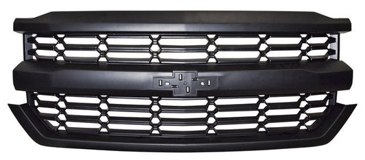 PARRILLA NEGRA CHEVROLET CHEV PU 2016-2018 SILVERADO ROMBOS TYG
