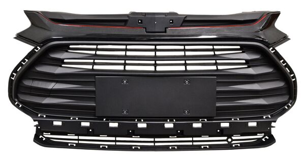 PARRILLA NEGRA CHEVROLET TRACKER 2021-2025 C / PORTAPLACA TYG