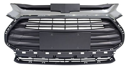 PARRILLA CON MOLDURA CROMADA CHEVROLET TRACKER 2021-2025 C / PORTAPLACA INTEGRADO TYG