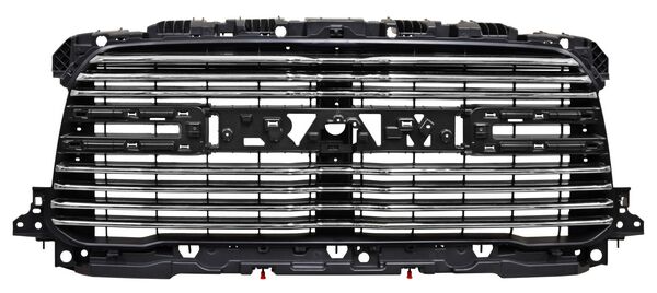 PARRILLA CON MOLDURA CROMADA NEGRA DODGE PU 2019-2024 RAM 2500 / 3500 LINEAS TYG