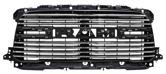 PARRILLA CON MOLDURA CROMADA NEGRA DODGE PU 2019-2024 RAM 2500 / 3500 LINEAS TYG