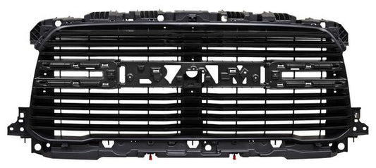 PARRILLA CON MOLDURA NEGRA NEGRA DODGE PU 2019-2024 RAM 2500 / 3500 LINEAS TYG