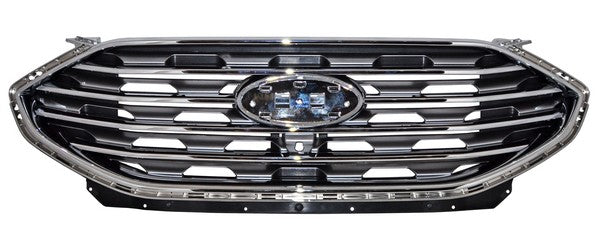 PARRILLA CON HOYO PARA CÁMARA CON MOLDURA CROMADA FORD EDGE 2019-2024 Q10 TYG