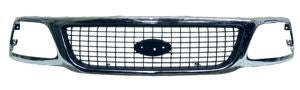 PARRILLA CROMADA FORD EXPEDITION 1999-2002 XLT FONDO NEGRO 922 TYG