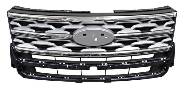 PARRILLA CON MOLDURA CROMADA PLATA FORD EXPLORER 2018-2019 TYG