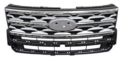 PARRILLA CON MOLDURA CROMADA PLATA FORD EXPLORER 2018-2019 TYG