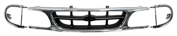 PARRILLA CON MOLDURA CROMADA NEGRA FORD EXPLORER 1995-2001 / FARO TYG