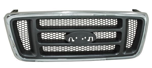 PARRILLA CROMADA FORD PU 2004-2008 XL LOBO PANAL NEGRO 730 TYG