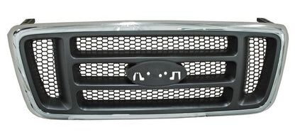 PARRILLA CROMADA FORD PU 2004-2008 XL LOBO PANAL NEGRO 730 TYG
