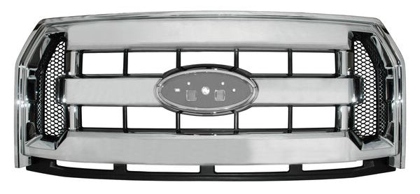 PARRILLA CROMADA FORD PU 2015-2017 F-150 / 250 3 LINEAS TYG