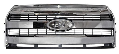 PARRILLA CROMADA NEGRA FORD PU 2015-2017 LOBO / F-150 / 3 LINEAS TYG